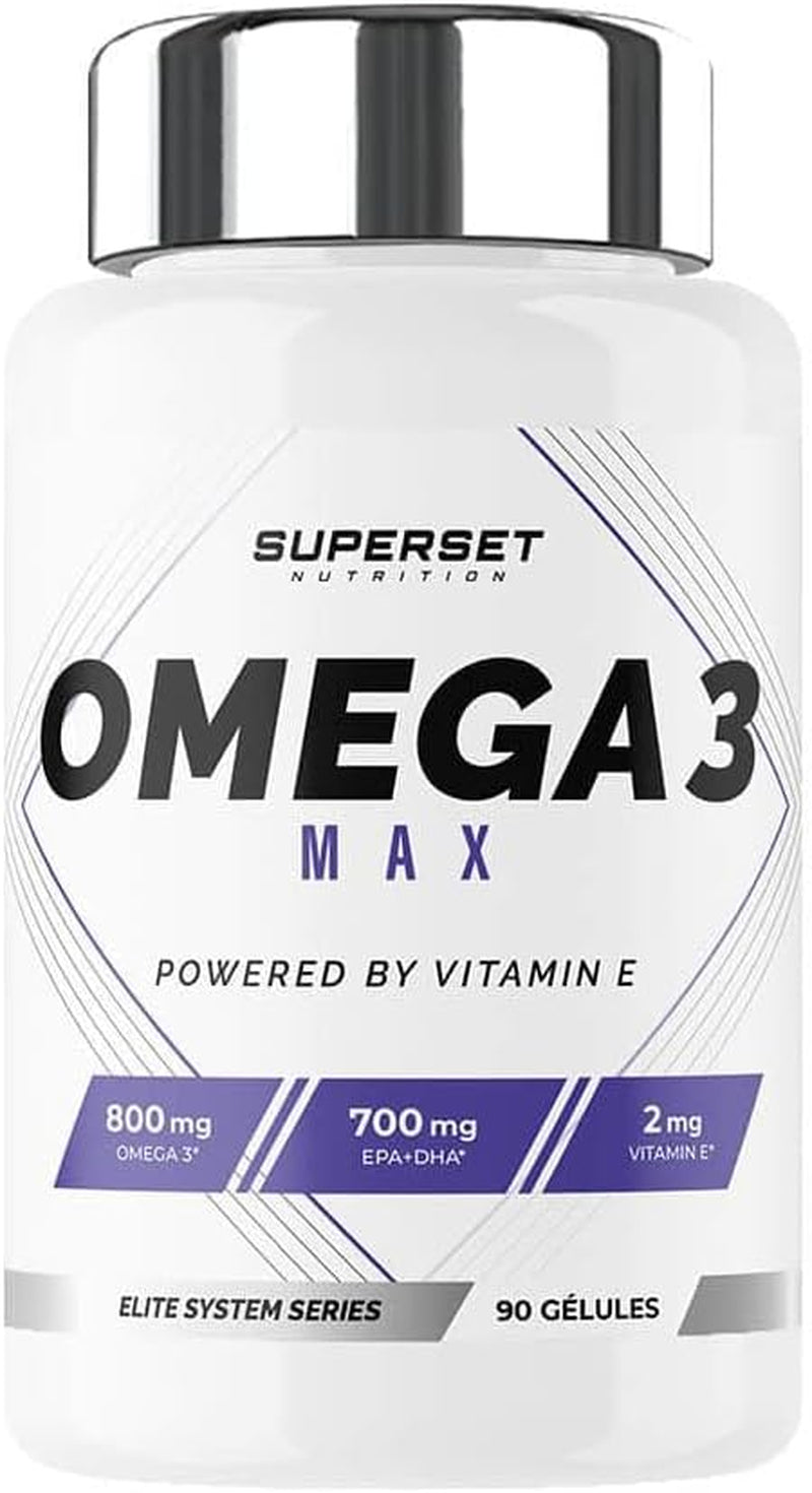 - Oméga 3 Max (90 Caps) - 800 Mg D'Oméga-3 - Ratio EPA/DHA Idéal - Enrichi En Vitamine E Pour Une Meilleure Absorbtion