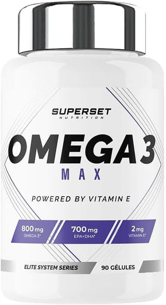 - Oméga 3 Max (90 Caps) - 800 Mg D'Oméga-3 - Ratio EPA/DHA Idéal - Enrichi En Vitamine E Pour Une Meilleure Absorbtion